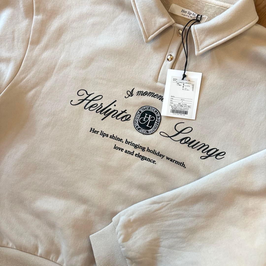 トップス herlipto HLT Lounge Polo Sweatshirt