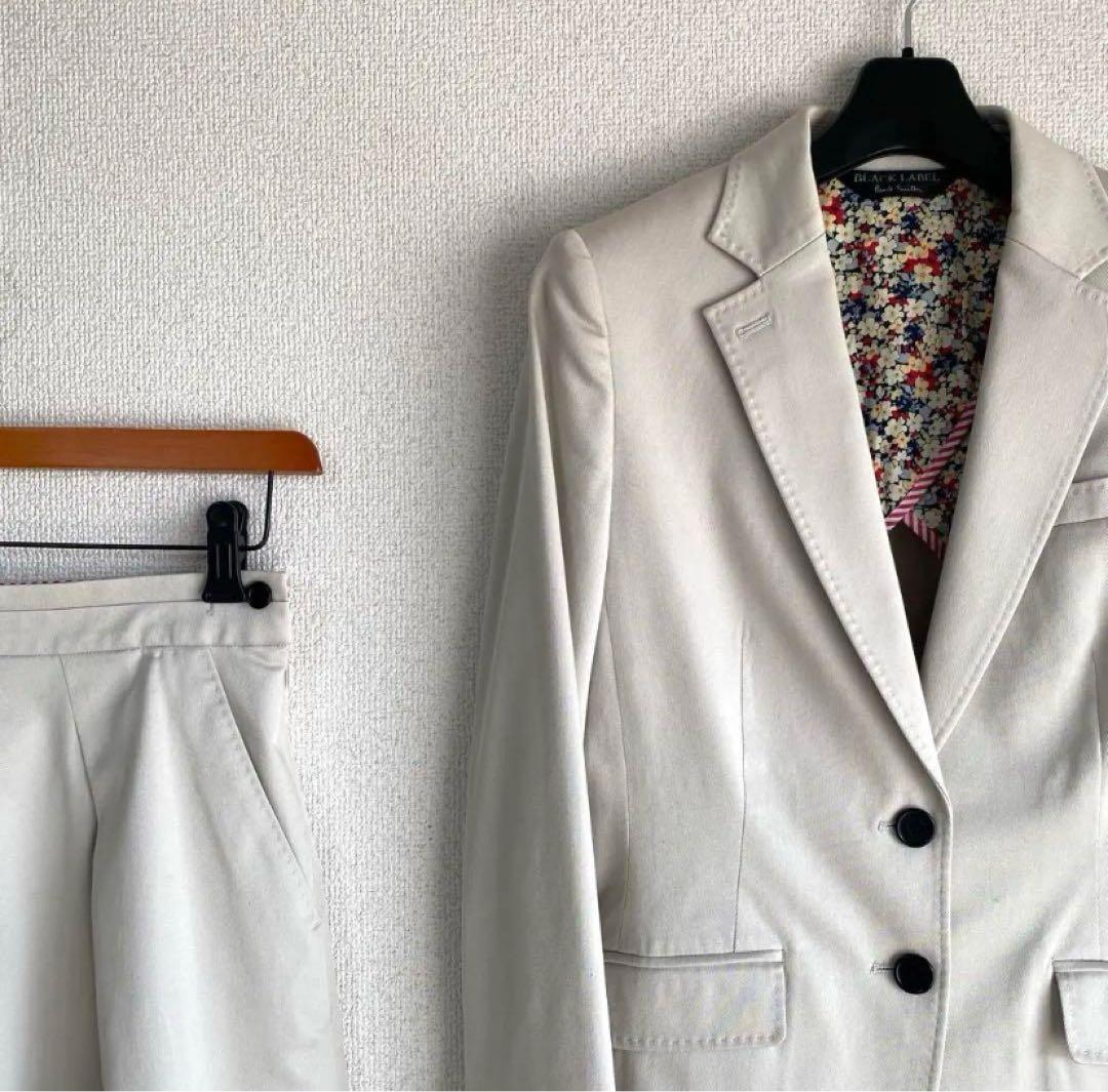 ポールスミス ブラックレーベル スカートスーツ 上40下42 W72 DMW