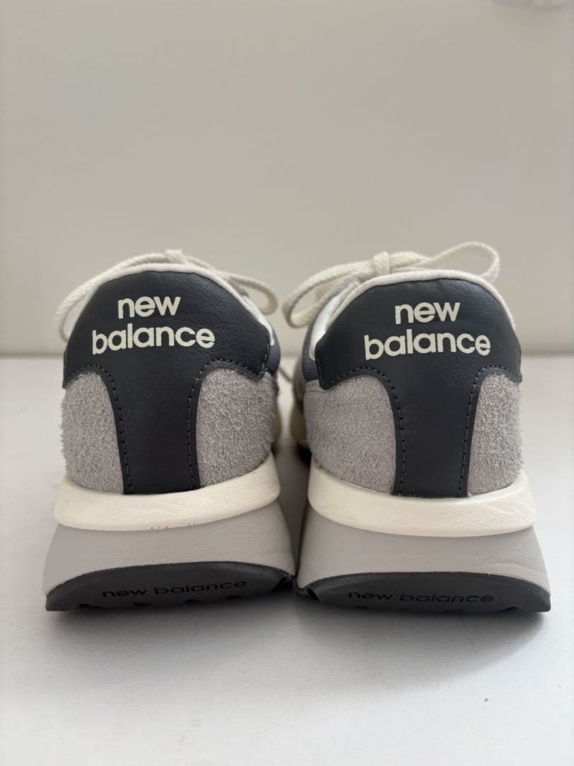 New Balance U370AH スニーカー グレー/ホワイト 箱付23.5