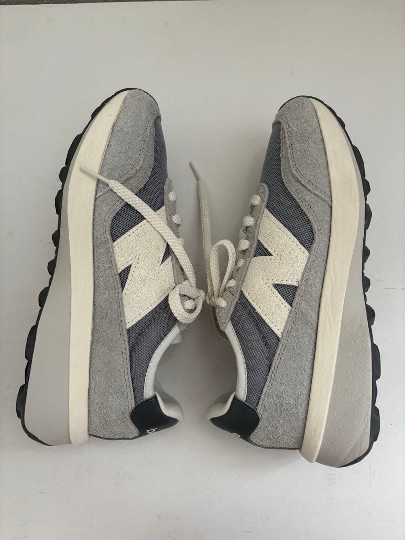 New Balance U370AH スニーカー グレー/ホワイト 箱付23.5