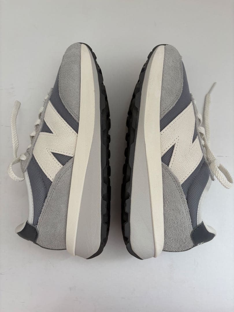 New Balance U370AH スニーカー グレー/ホワイト 箱付23.5