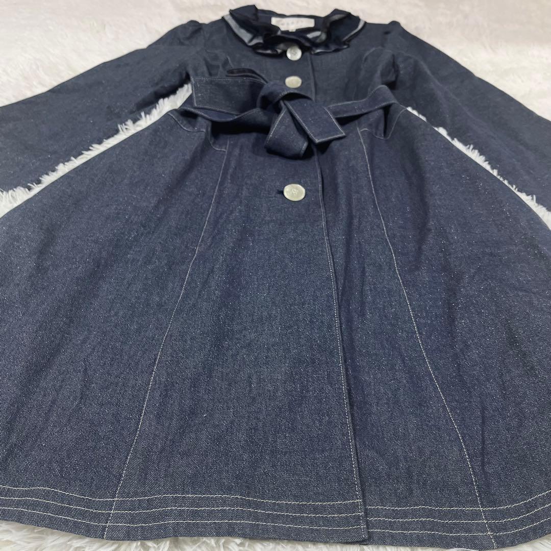 美品 銀座マギー MAGGYTOKYO ラメデニムコート 40 エムズグレイシー