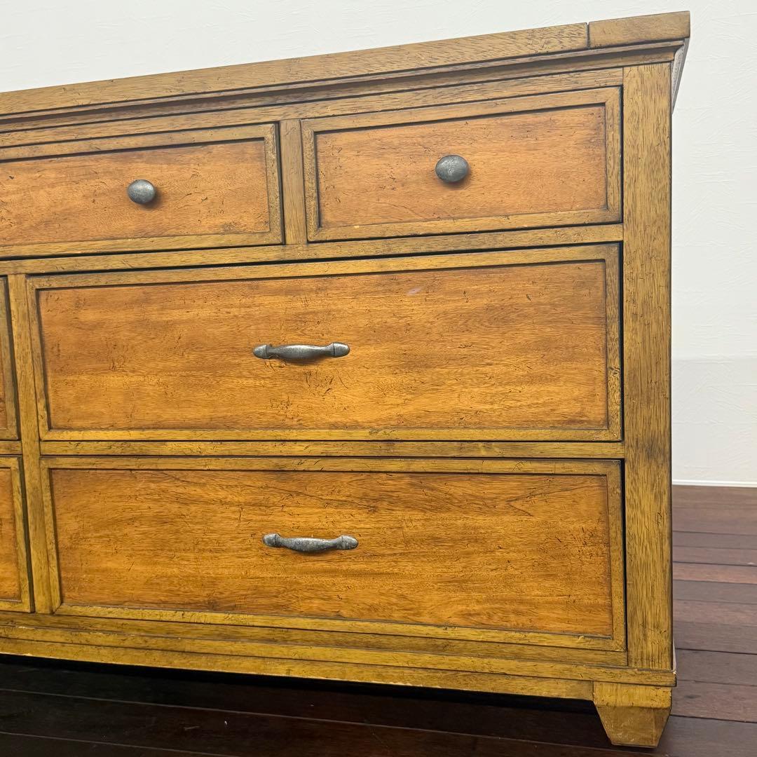 H17K77a ETHAN ALLEN イーセンアーレン ワイドキャビネット