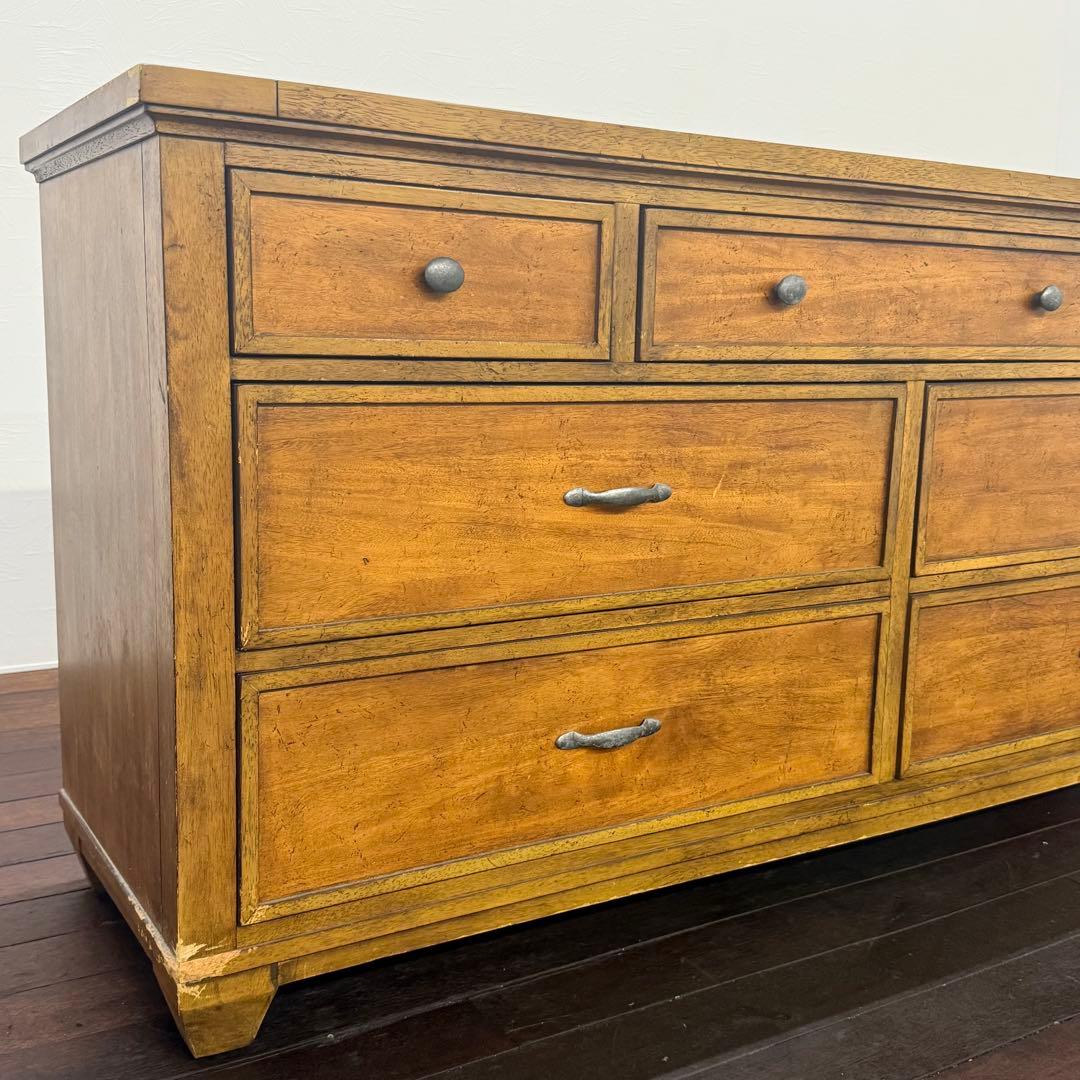 H17K77a ETHAN ALLEN イーセンアーレン ワイドキャビネット