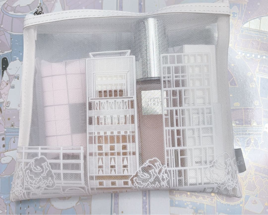 ザギンザ　ローション　乳液　美容液　スキンケアトライアルセット（透明ポーチ付き）