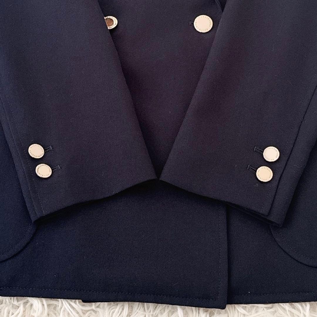 極美品✨現行 マッキントッシュフィロソフィー 紺ブレ ダブル 金ボタン ロゴ刻印