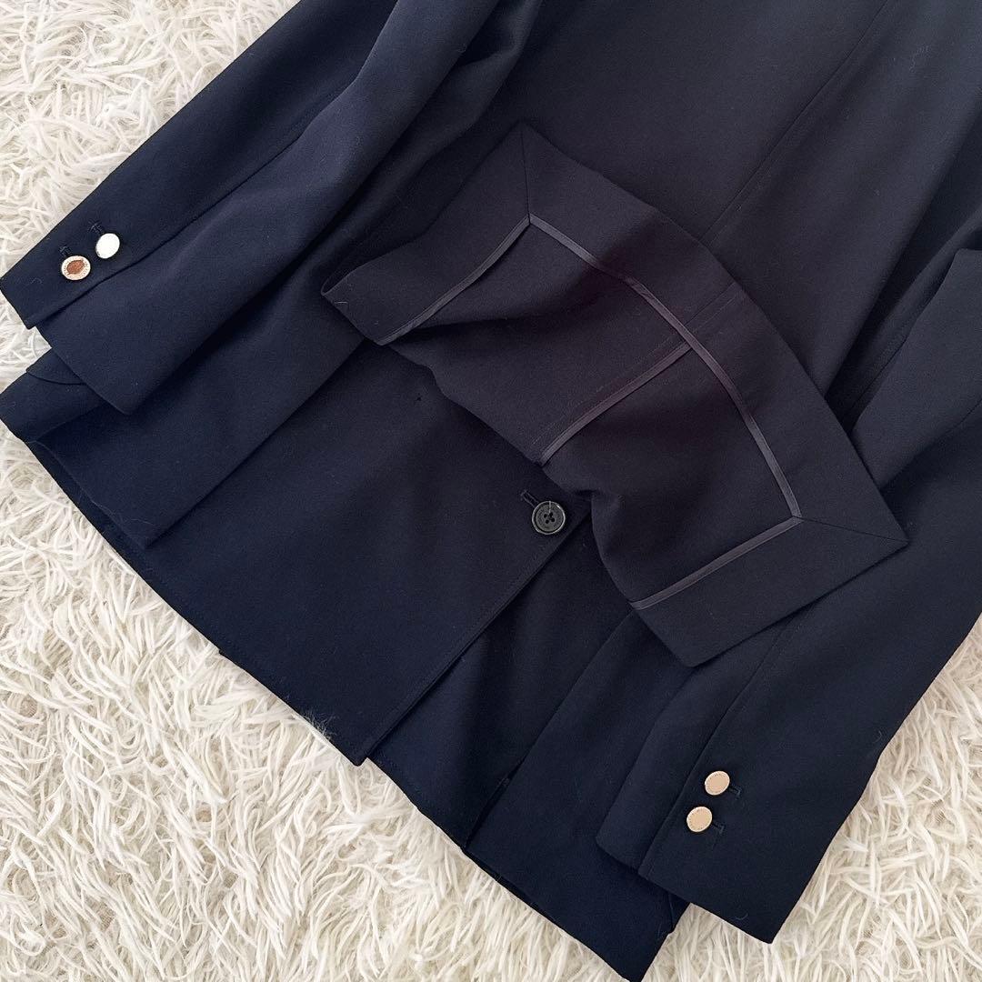 極美品✨現行 マッキントッシュフィロソフィー 紺ブレ ダブル 金ボタン ロゴ刻印