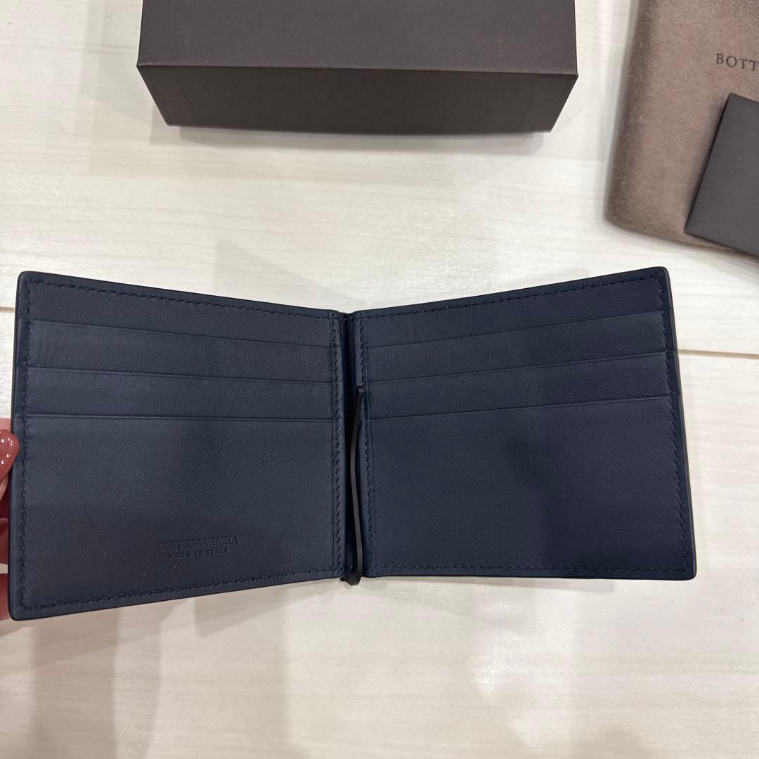 Bottega Veneta ネイビー マネークリップ 新品未使用