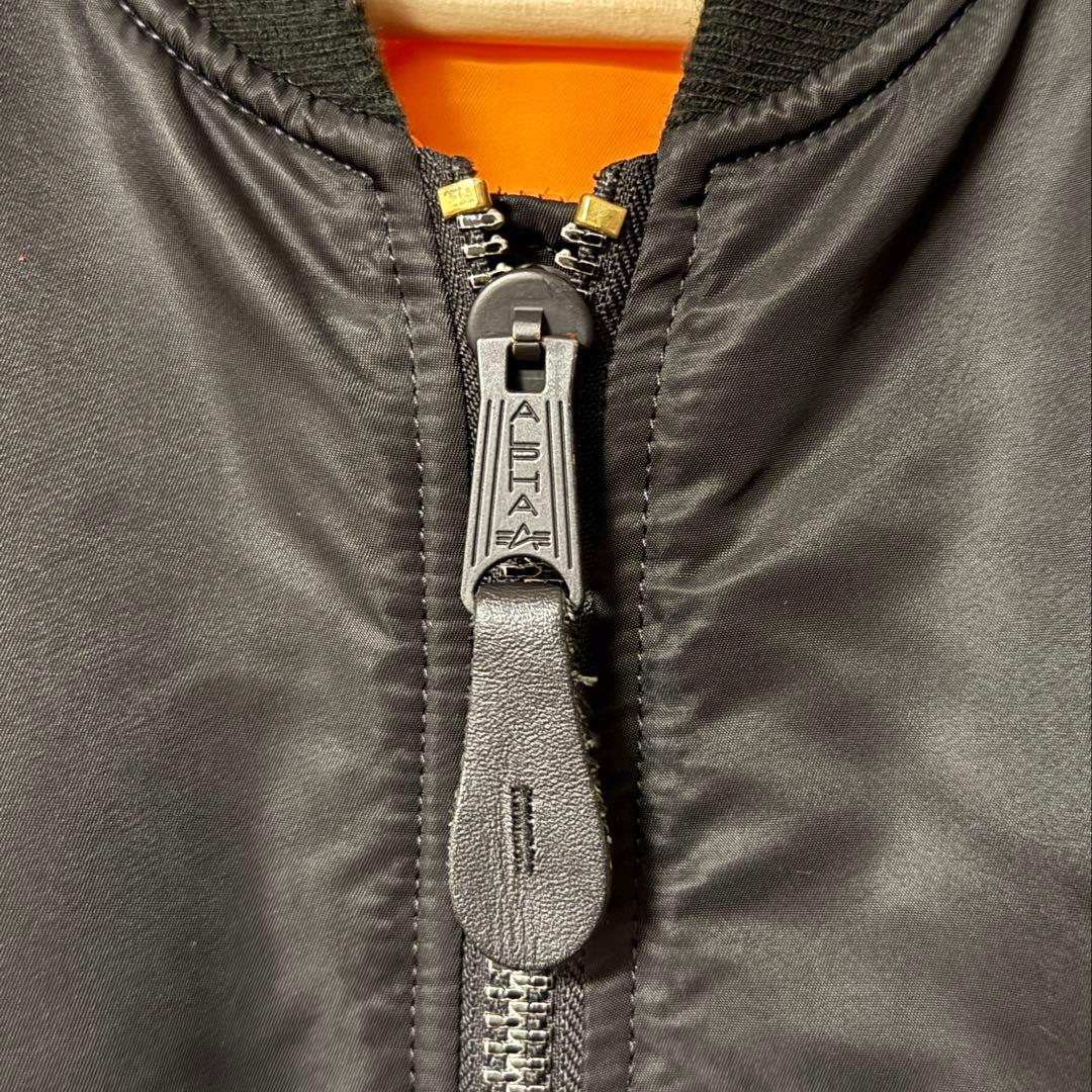 Alpha Industries MA-1 ブラック XL フライトジャケット