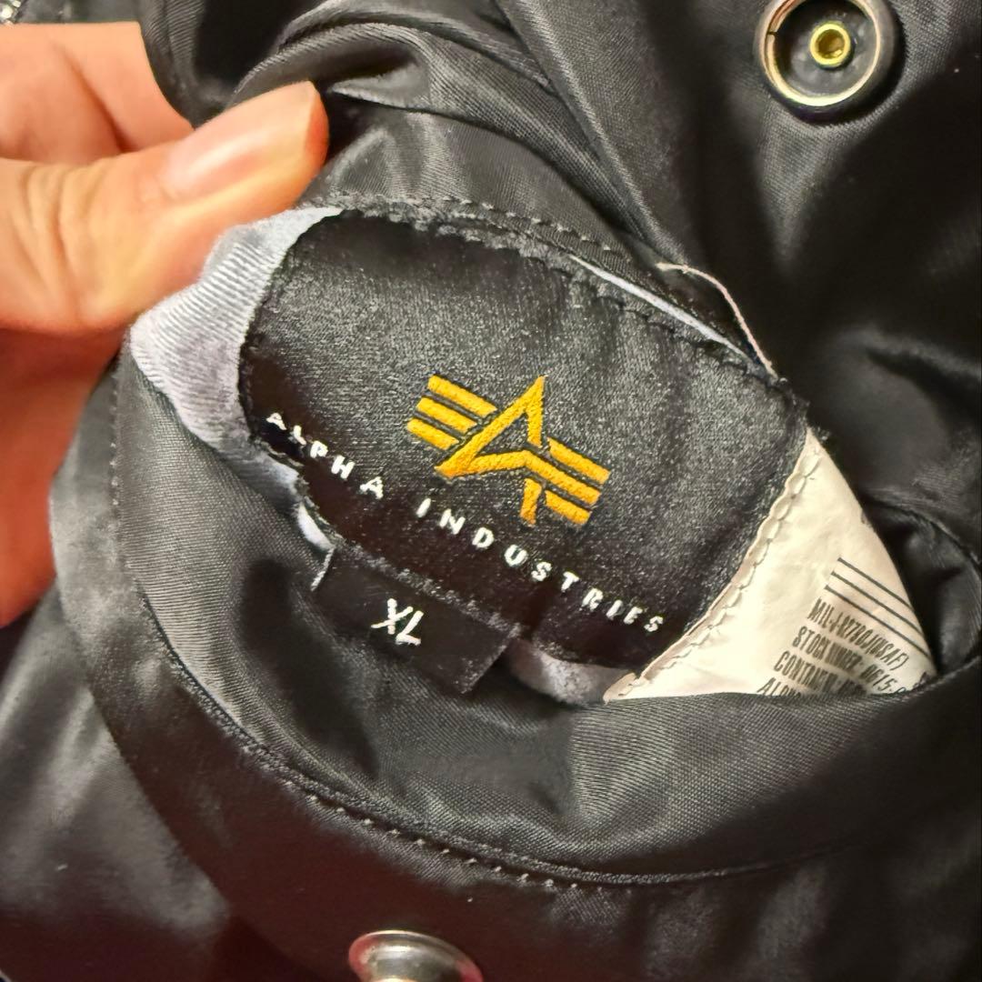 Alpha Industries MA-1 ブラック XL フライトジャケット