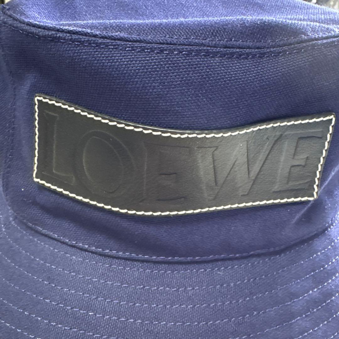 ロエベ　LOEWE ハット　バケットハット　ネイビー　サイズ57