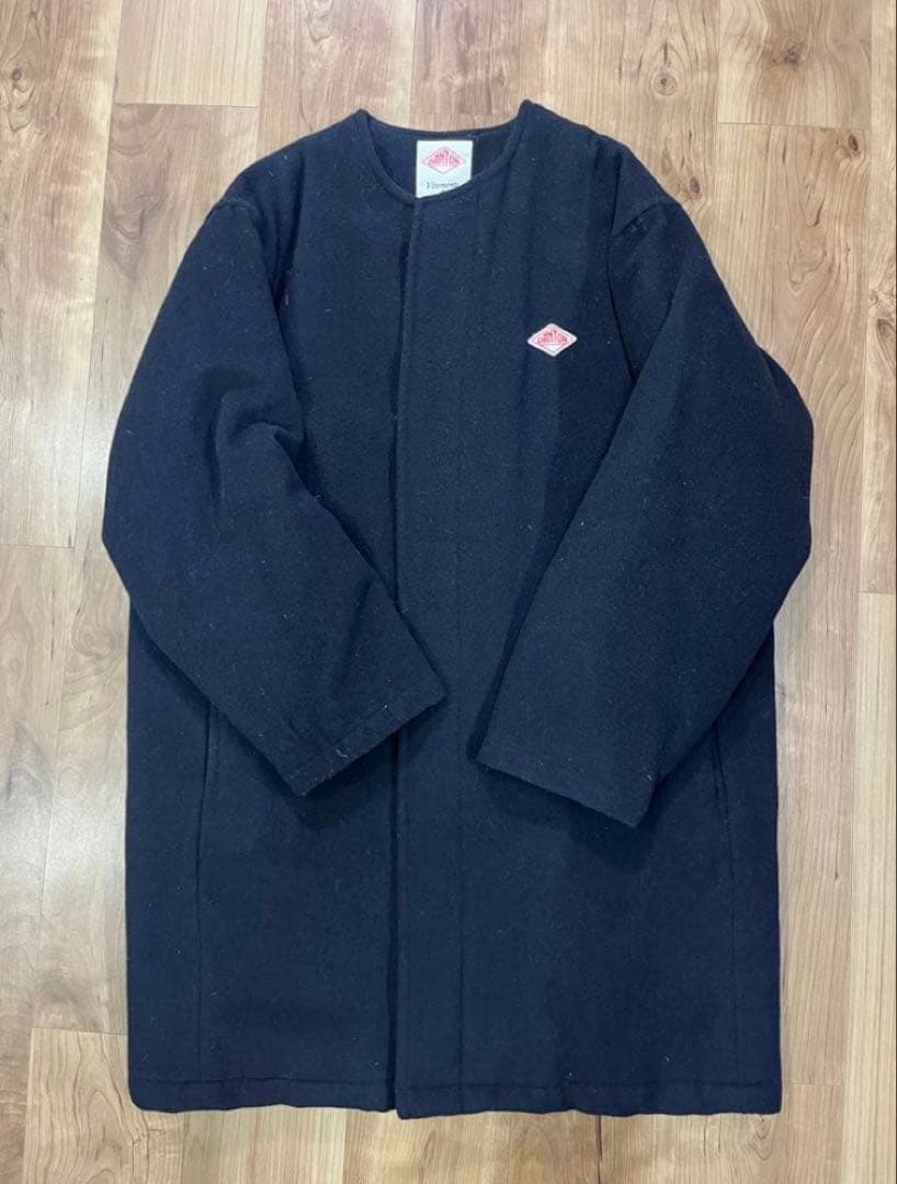 ma a様　DANTON ダントン ウールモッサダウンコート　38 ネイビー