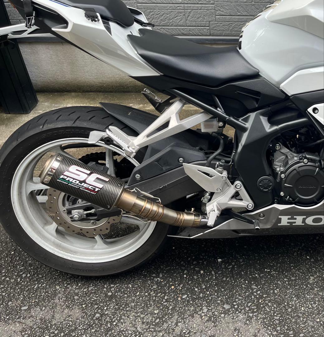 SC project カーボンマフラー 50.8π 中間パイプ　インナーバッフル