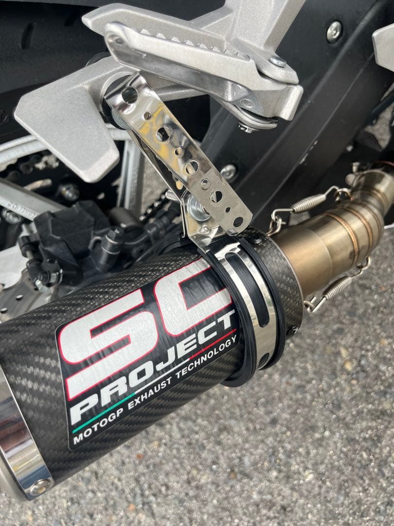 SC project カーボンマフラー 50.8π 中間パイプ　インナーバッフル