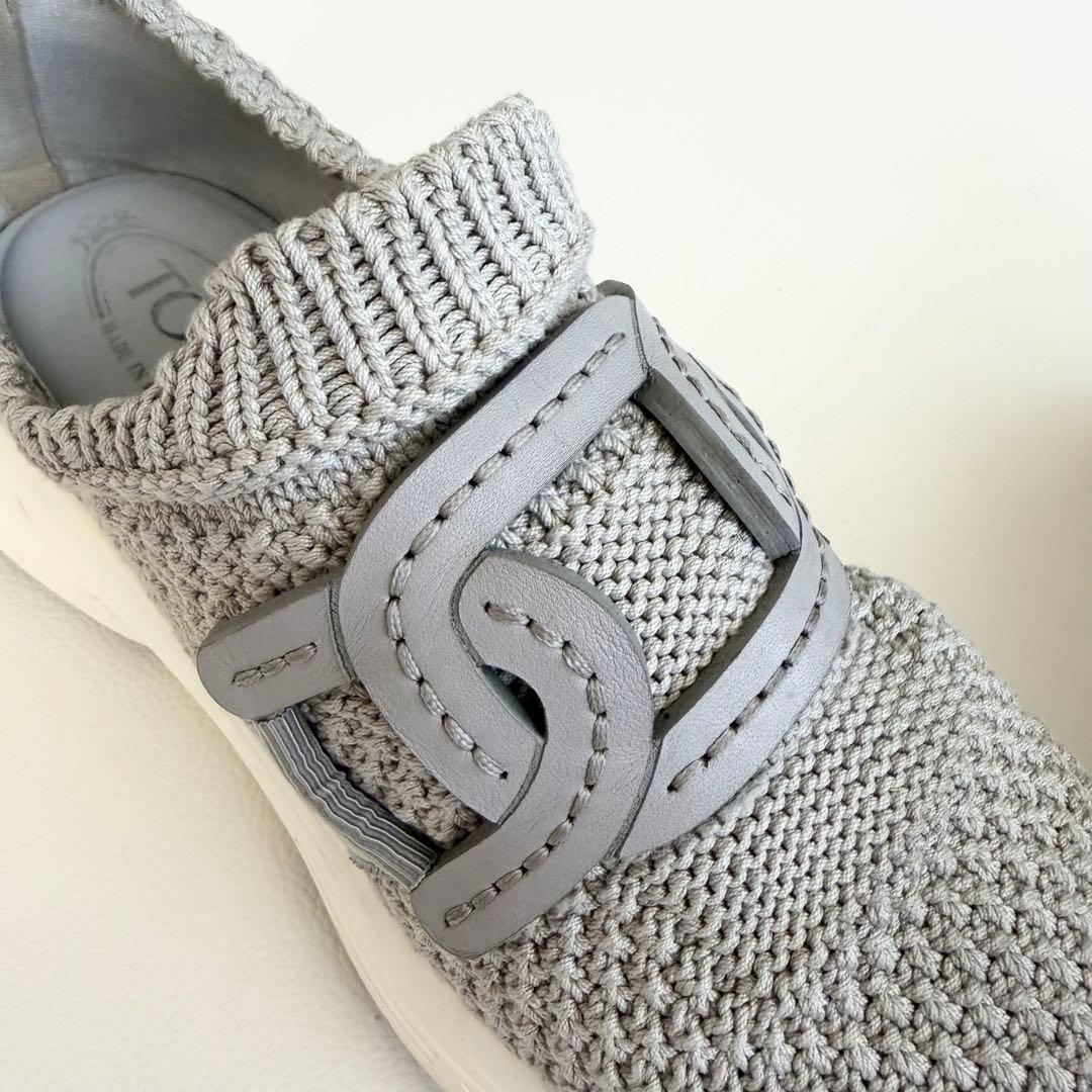 【トッズ】ケイトニットスニーカー 37.5 人気モデル スリッポン 楽チン