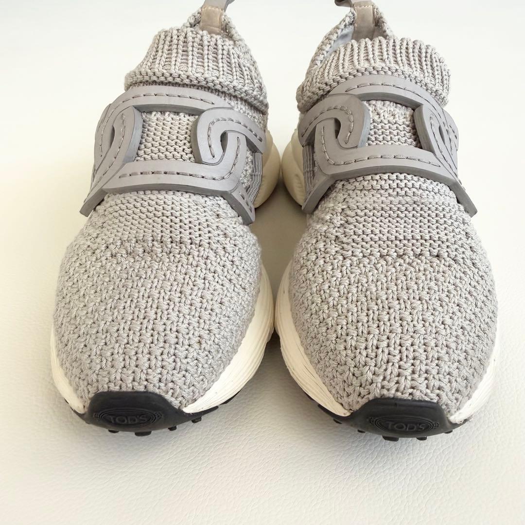 【トッズ】ケイトニットスニーカー 37.5 人気モデル スリッポン 楽チン