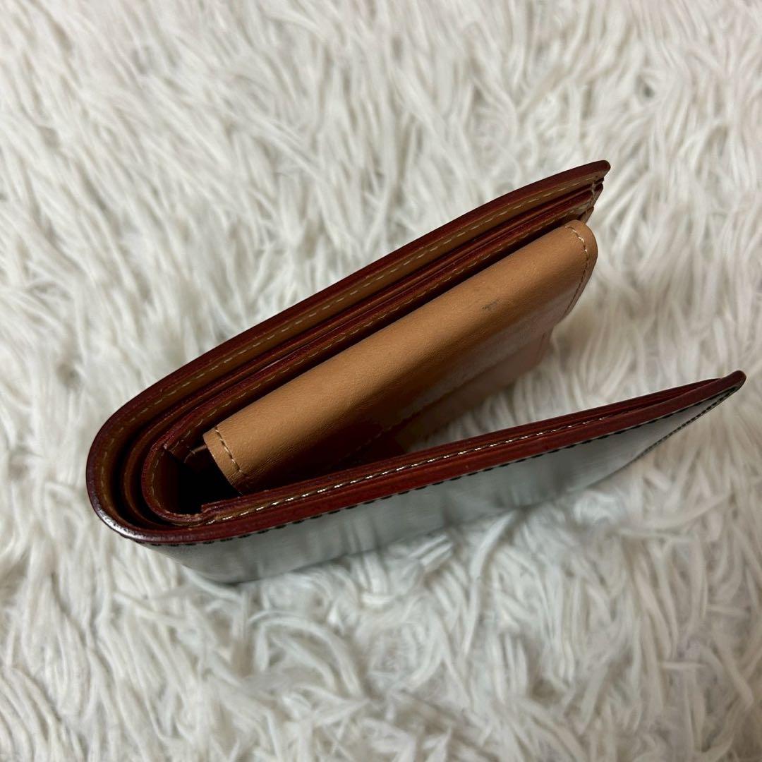 美品✨GANZO ガンゾ コードバン 二折財布 小銭入れ　ブラック