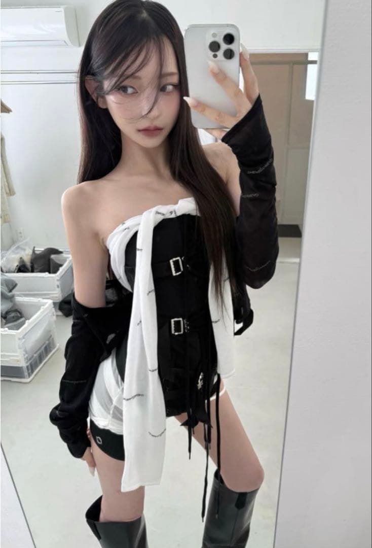 theredthread S gather knit shorts パンツ