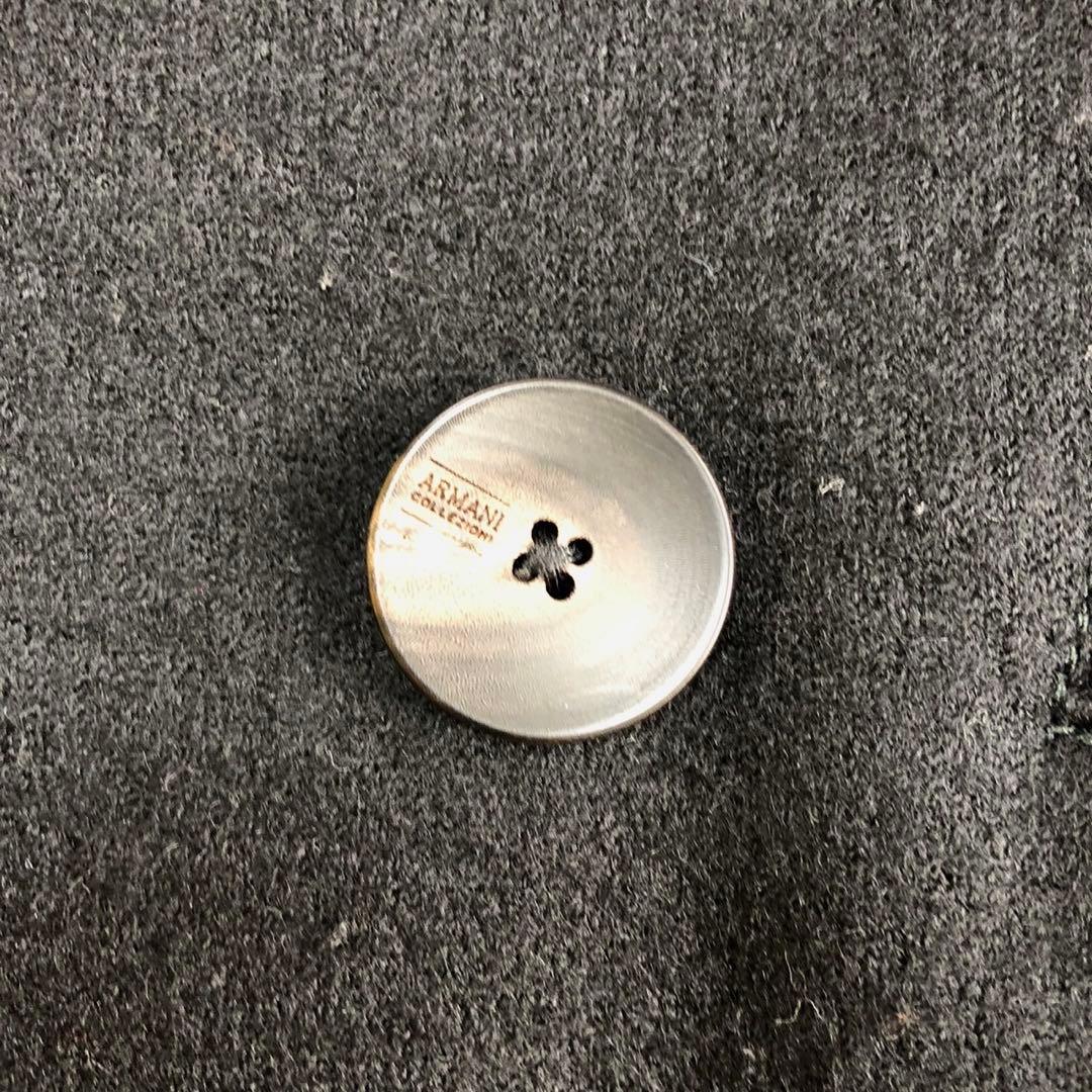 美品✨ARMANI COLLEZIONI ウール Pコート ブラック 46