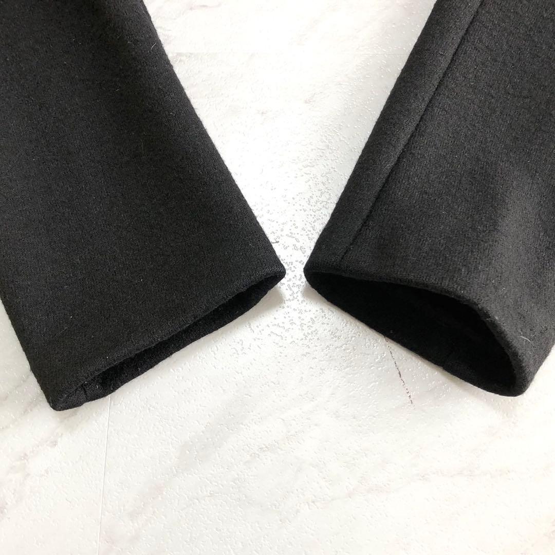 美品✨ARMANI COLLEZIONI ウール Pコート ブラック 46