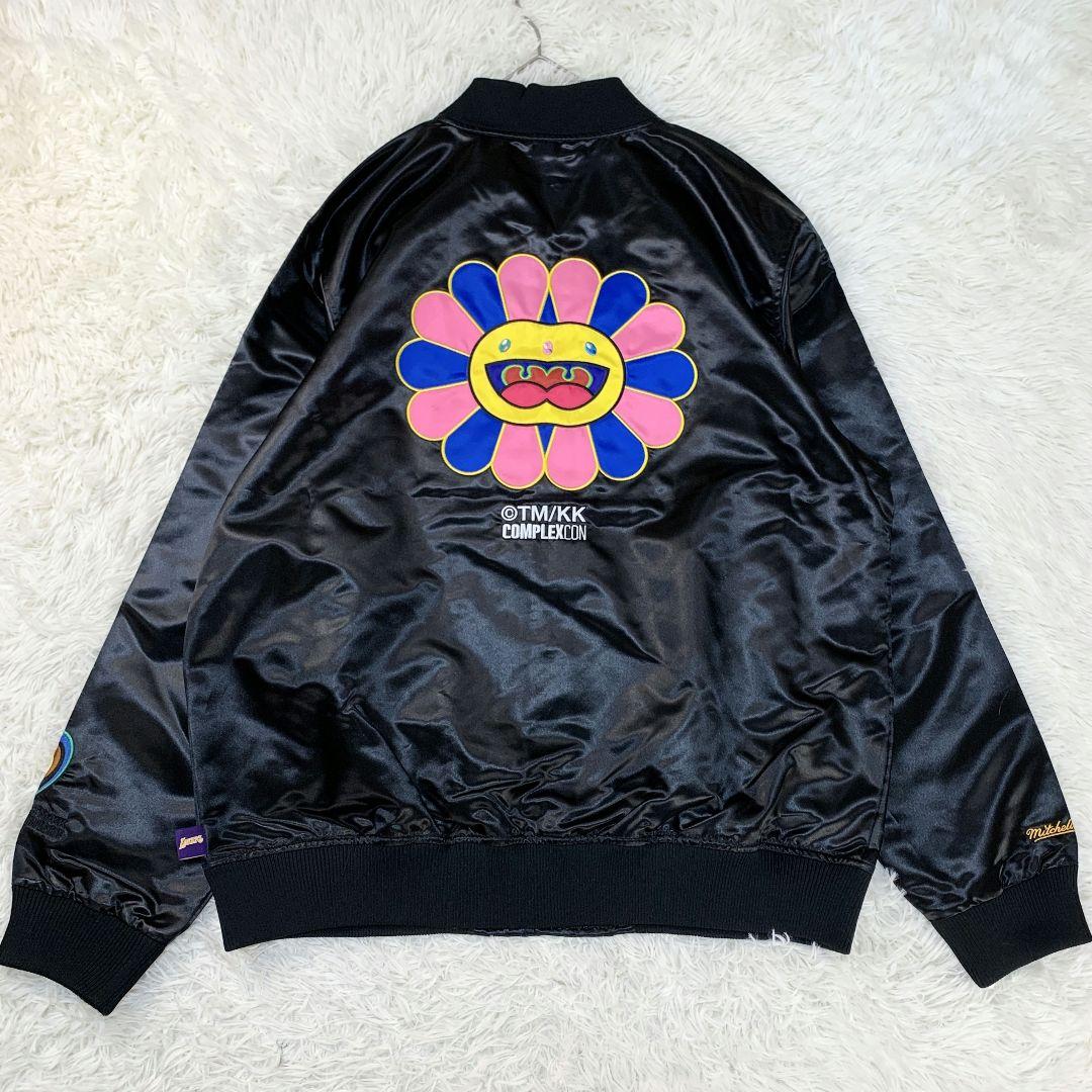 【良品】ミッチェルアンドネス スタジャン　黒　LAKERS XXLサイズ