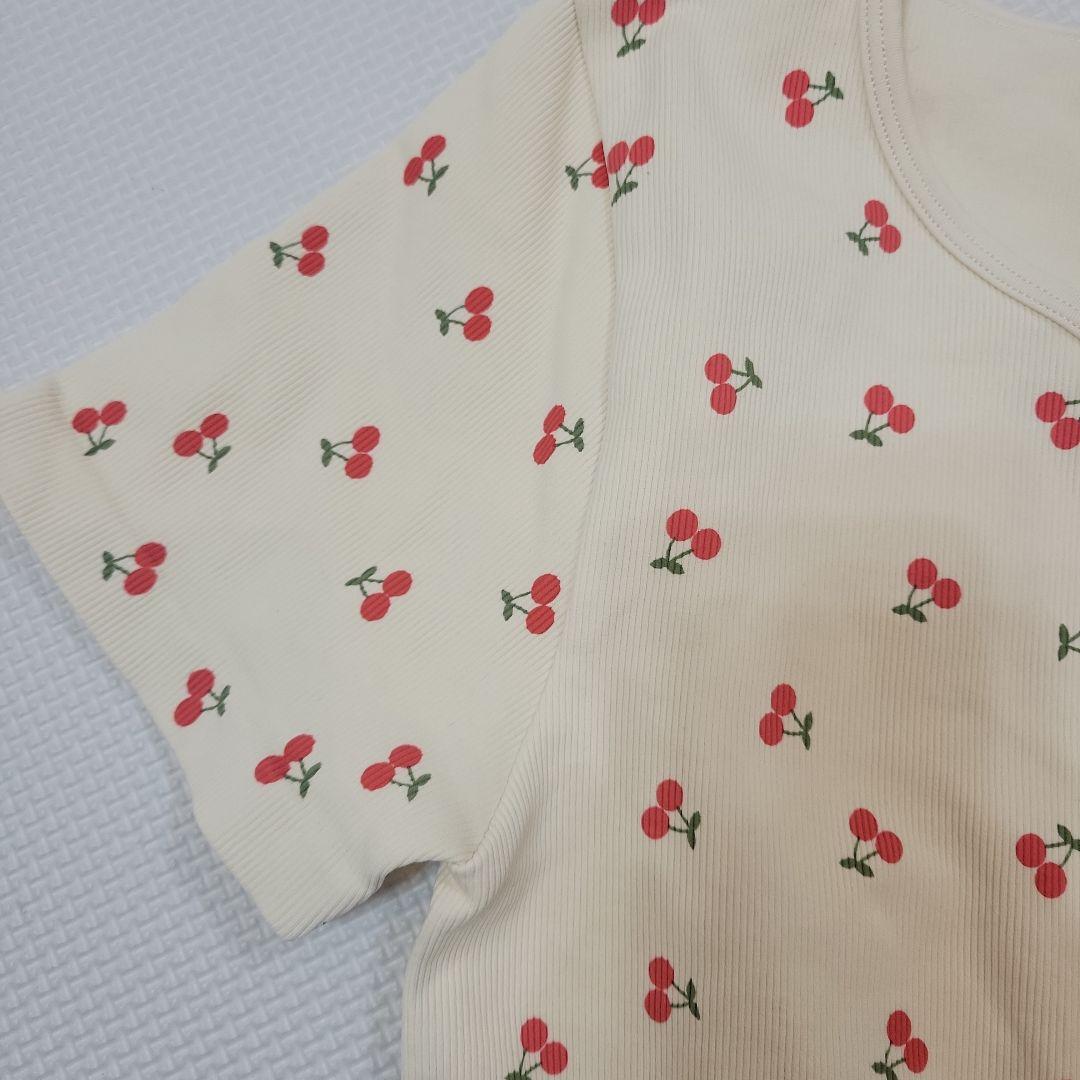 alo yoga チェリー柄 ボディスーツ M