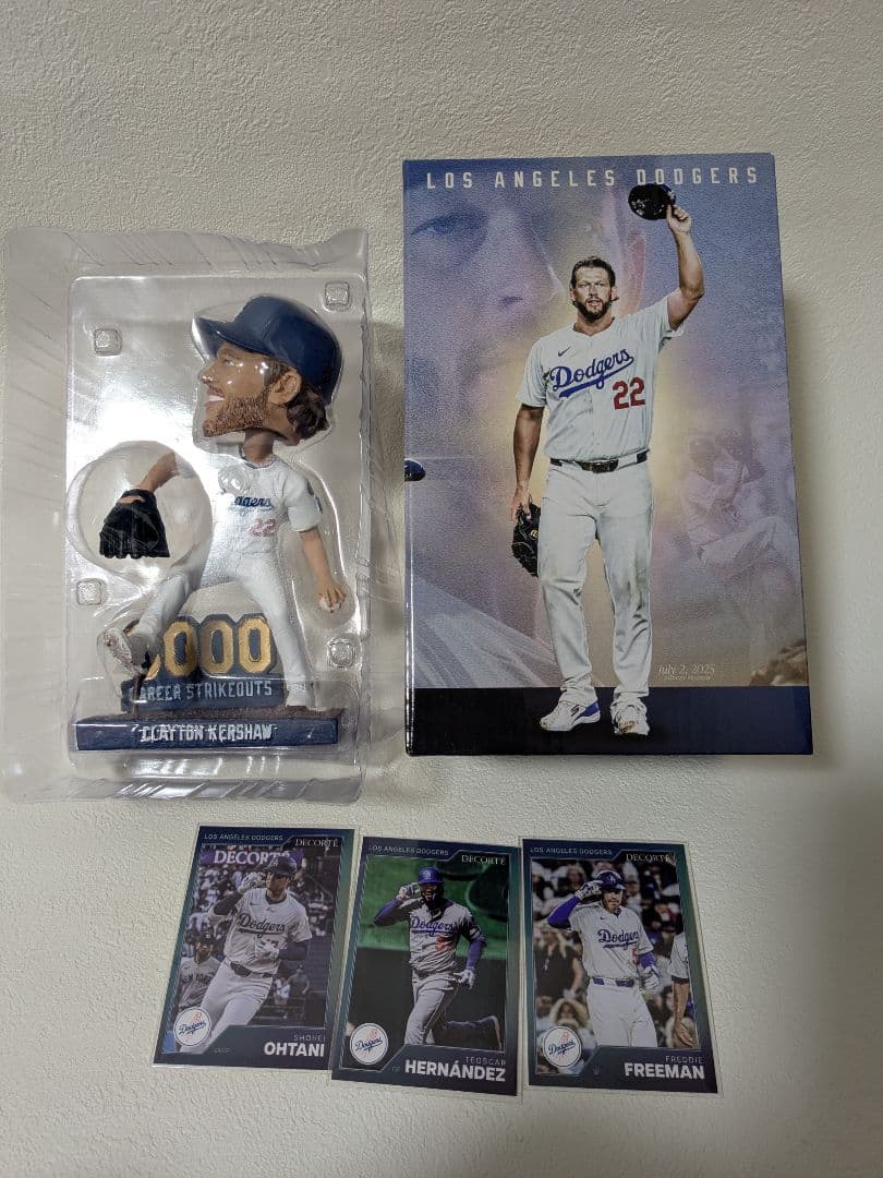 【球場限定品】クレイトンカーショー ボブルヘッド3000奪三振