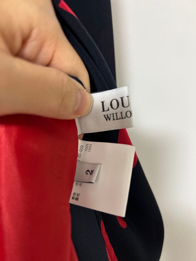 【LOULOU WILLOUGHBY】デシンハートプリントフラッパーワンピース