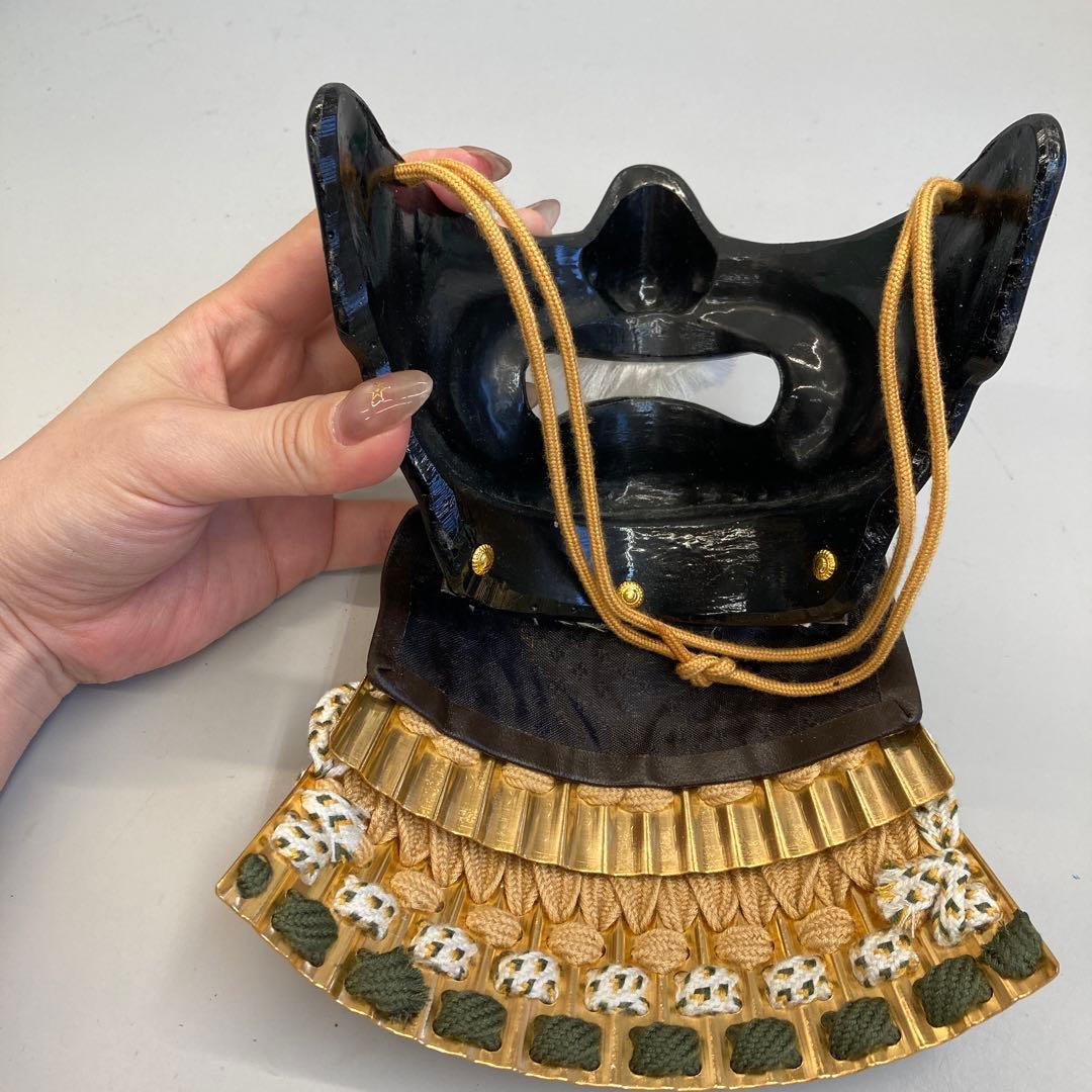 面頬 目の下頬 面具 武具 防具 甲冑 インテリア オブジェ 飾り 装飾 置物