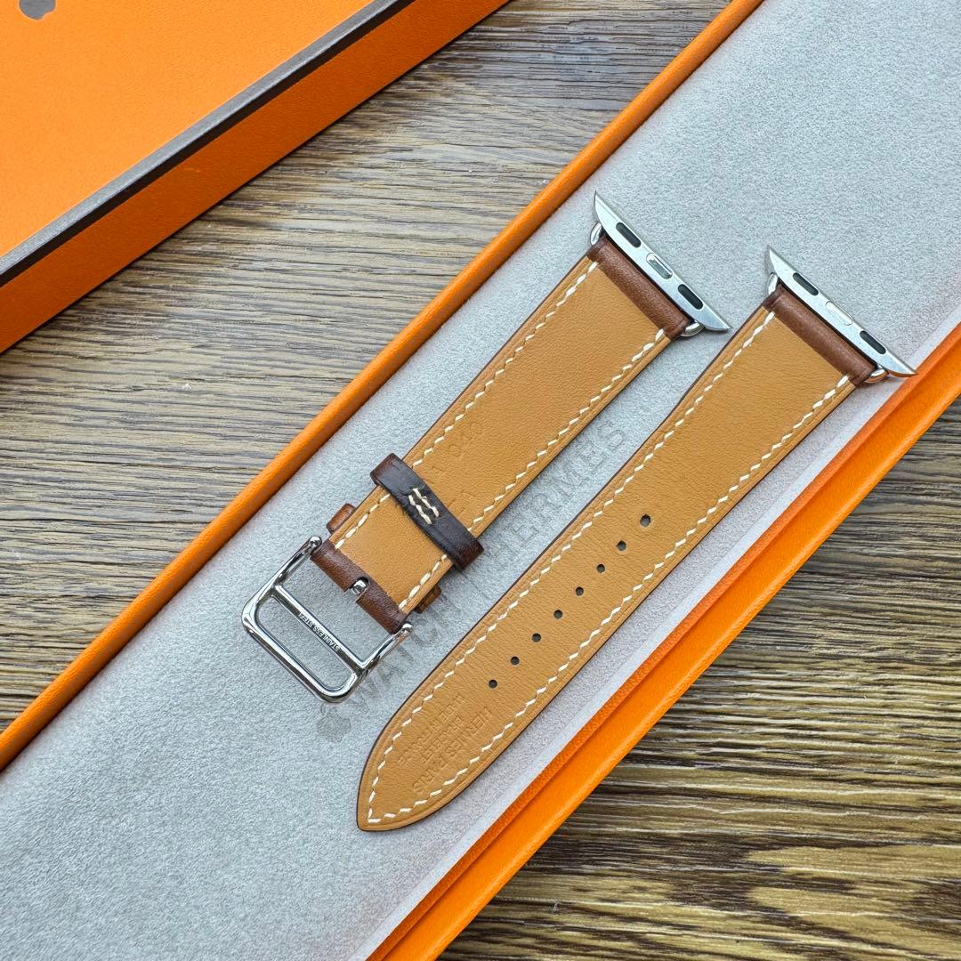 2534 ほぼ未使用　Apple Watch エルメス　ブラウン　レザーバンド