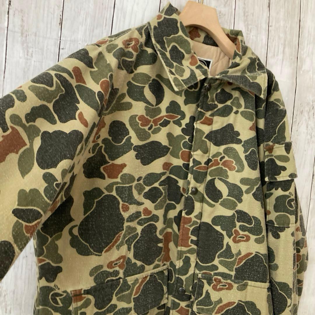 90sヴィンテージUSA製古着　10X ダックハンターカモプリントカバーオールL