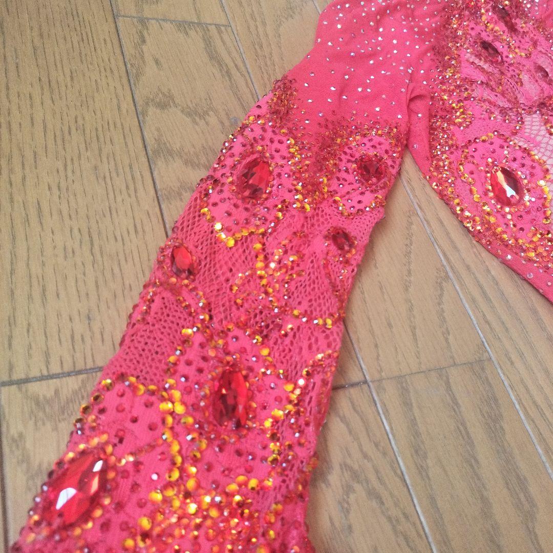 社交ダンス　ドレス赤