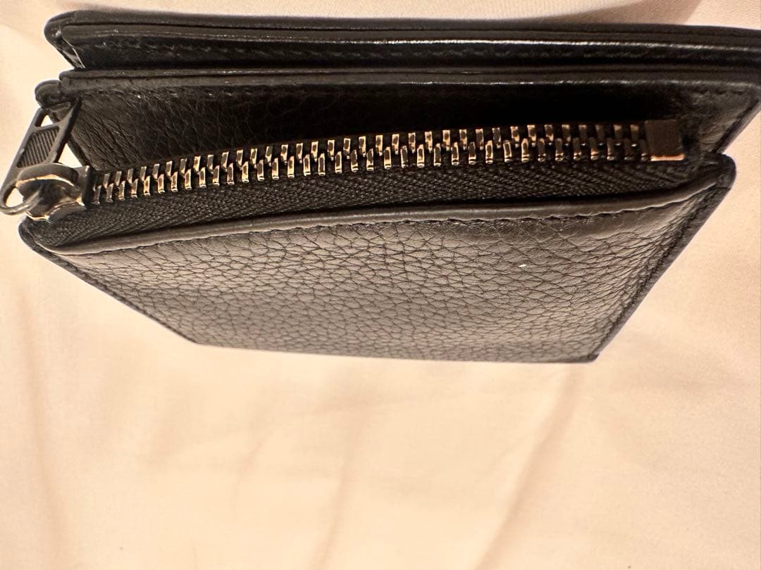 Maison Margiela 二つ折り財布 ブラック ディアスキン