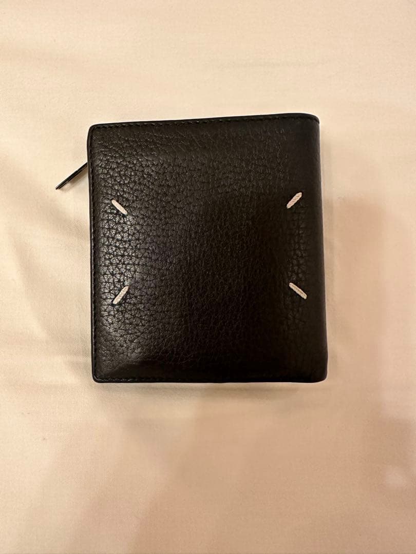 Maison Margiela 二つ折り財布 ブラック ディアスキン