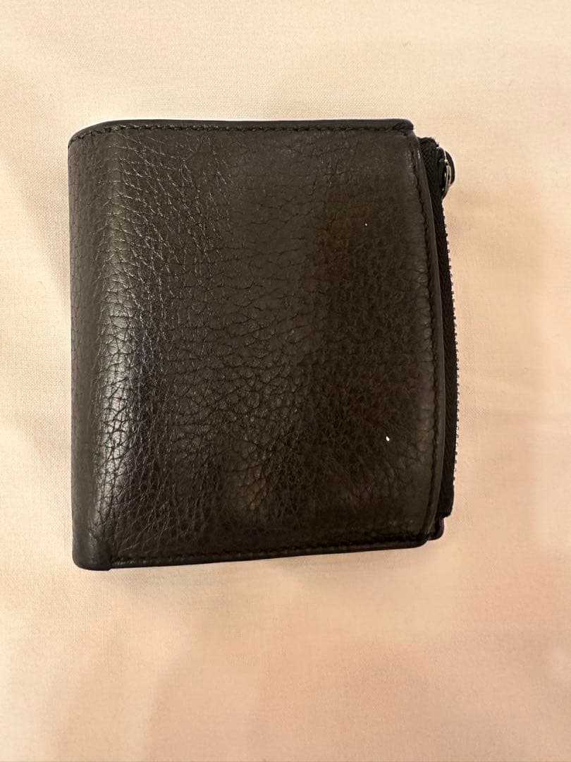 Maison Margiela 二つ折り財布 ブラック ディアスキン