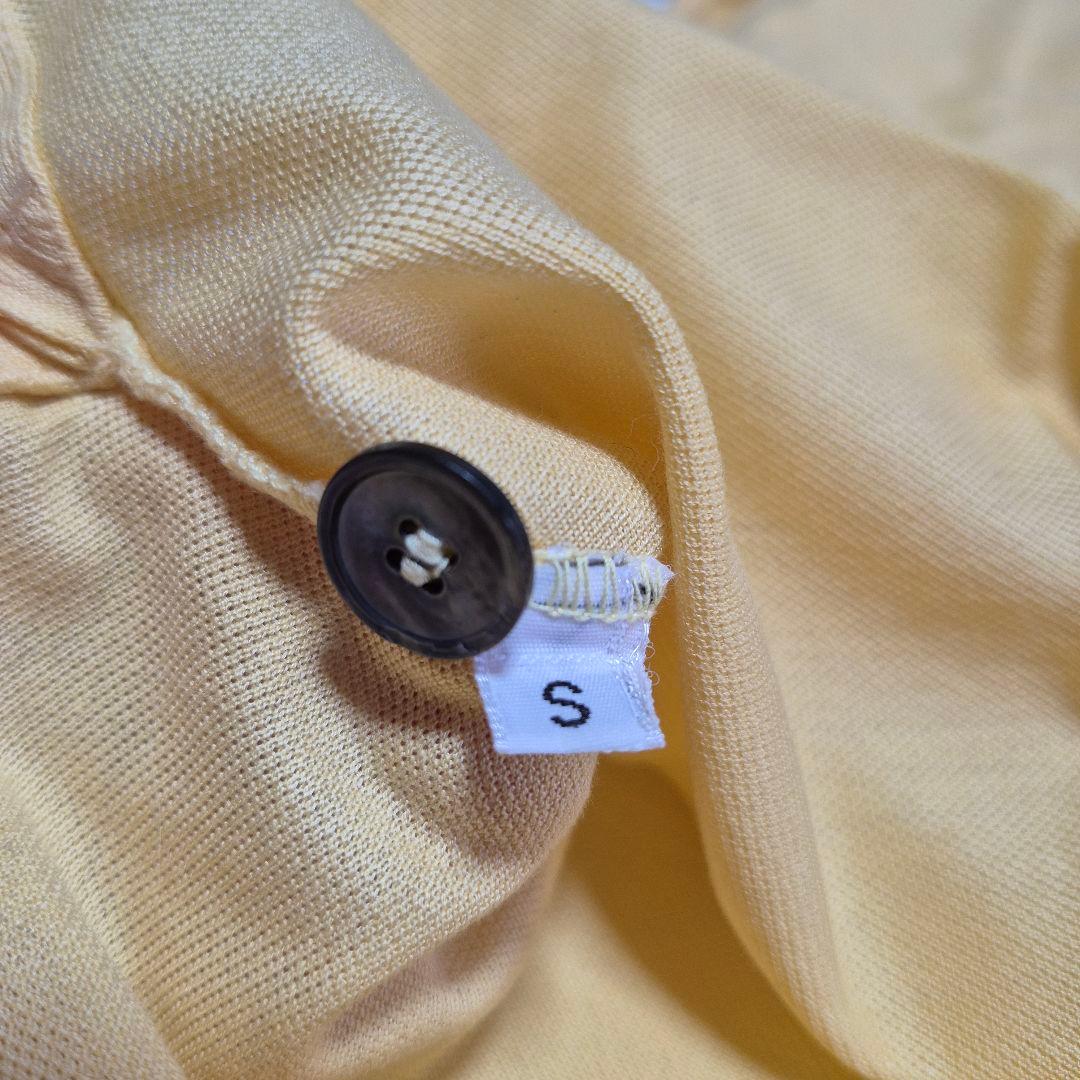 HERMES イエロー ポロシャツ 胸ポケット付 エルメス 日本M相当