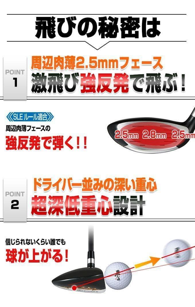【新品】激安！ワークスゴルフ クラブ マキシマックス FW・UT 4本セット