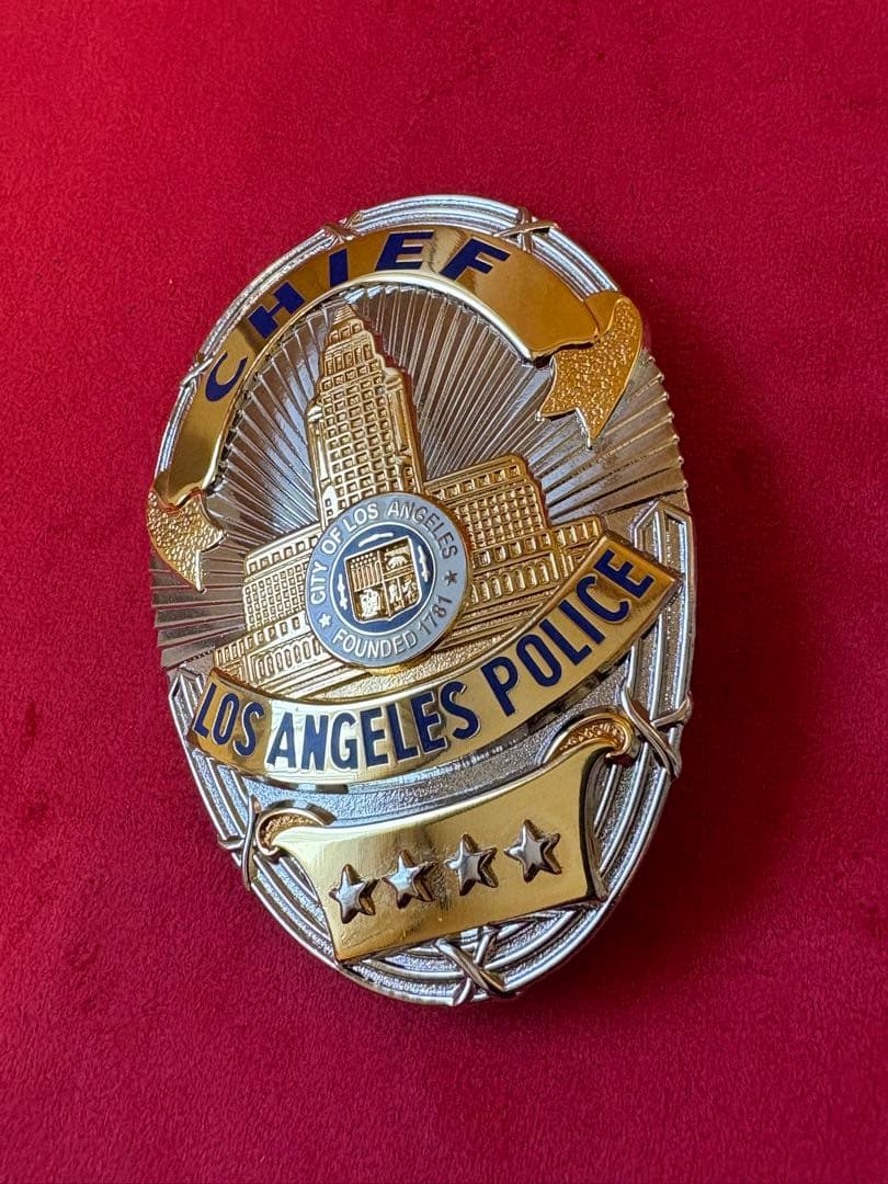 LAPD ロサンゼルス市警 chief バッジ
