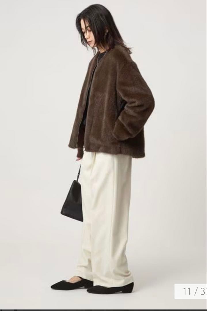 専用‼︎ green label relaxing フェイクファー ノーカラー