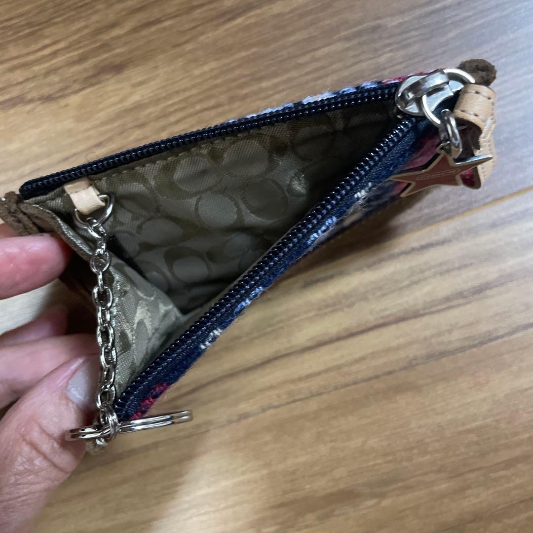 COACH チェック柄 バッグと小銭入れ セット