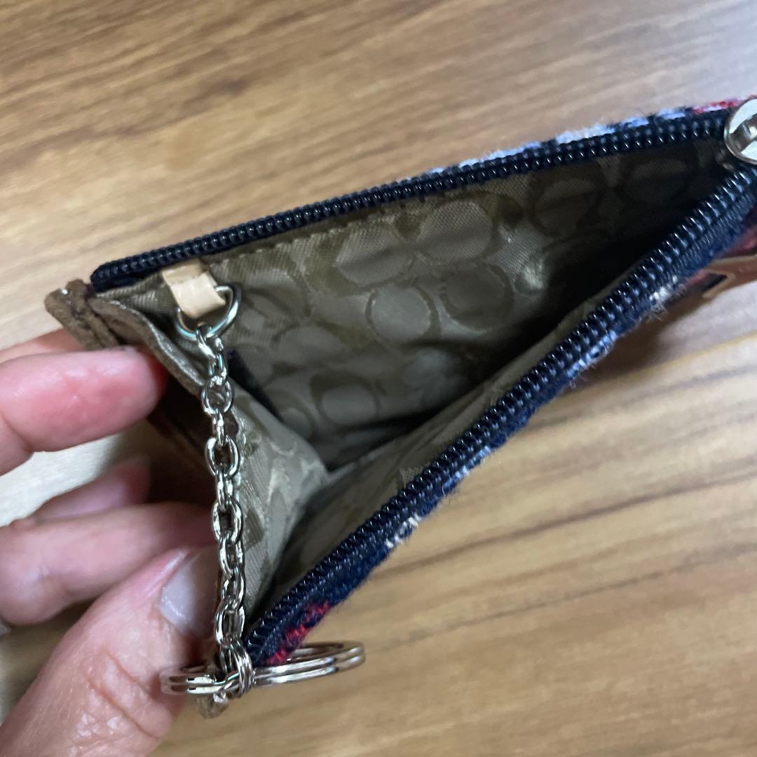 COACH チェック柄 バッグと小銭入れ セット