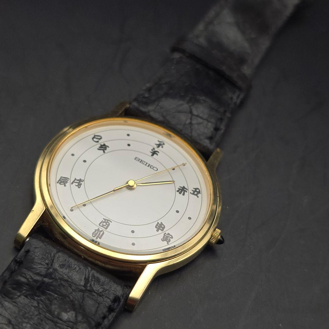 SEIKO アナログクォーツ腕時計 ゴールド
