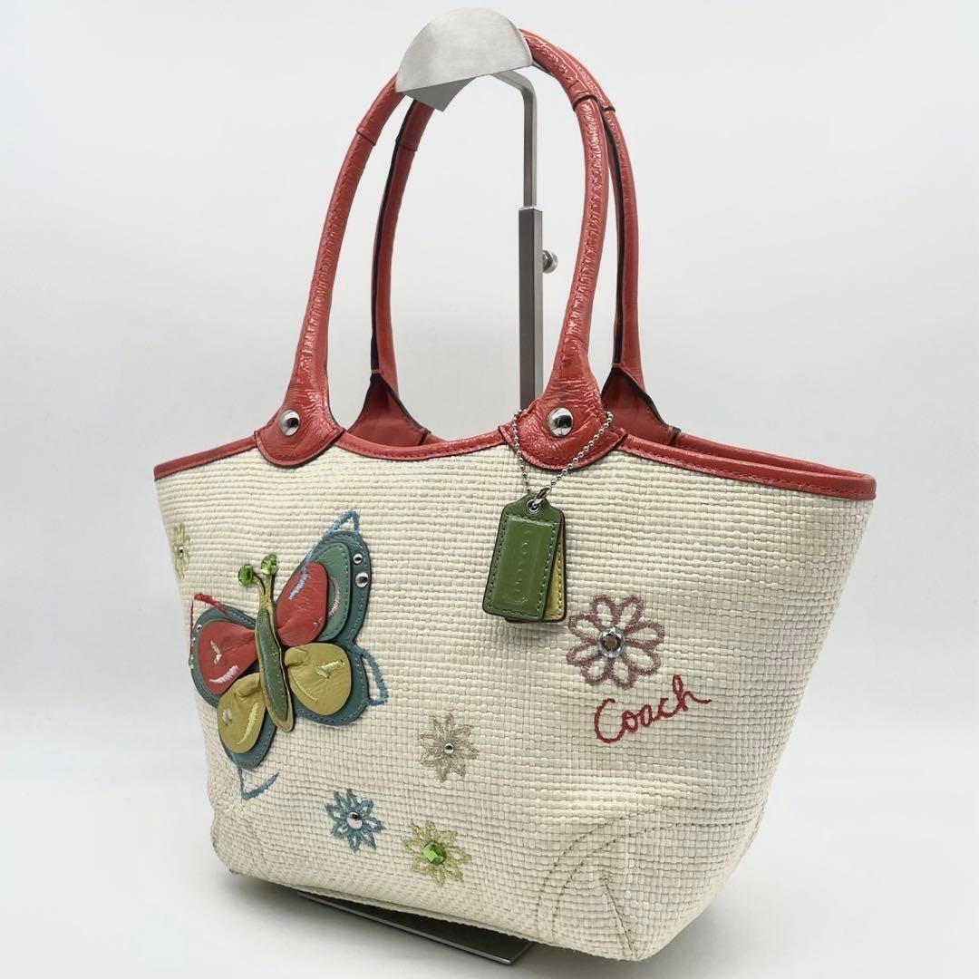 COACH コーチ バッグ レキシー バタフライ ストロー サッチェル c837