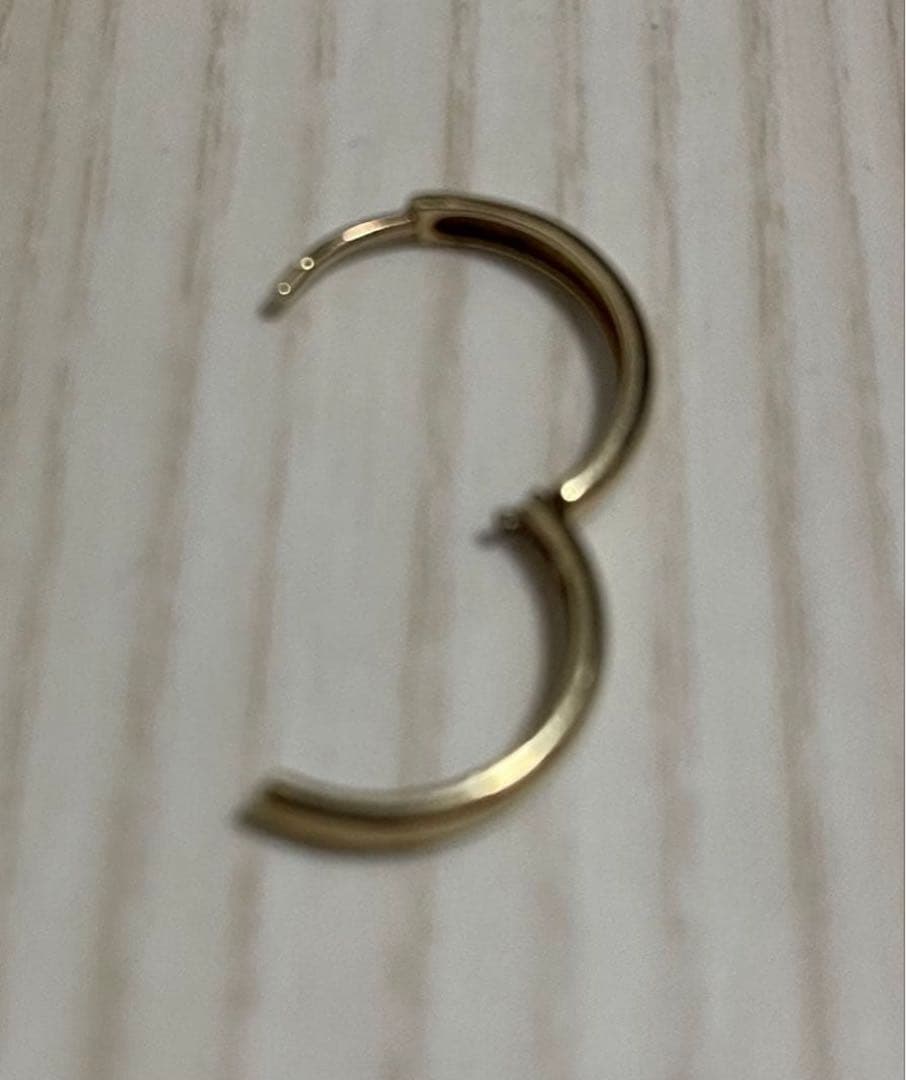 AVALANCHE 10K イエローゴールド フープピアス 15mm