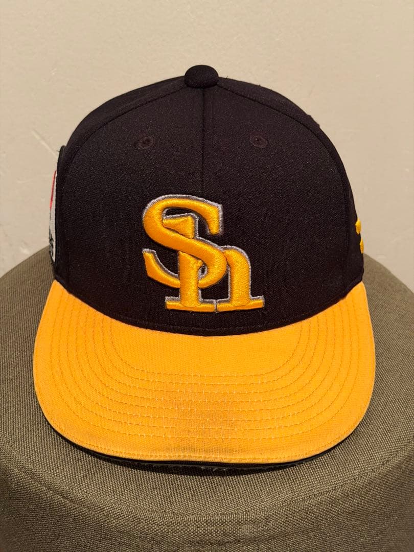 福岡ソフトバンクホークス実使用NPBキャップ