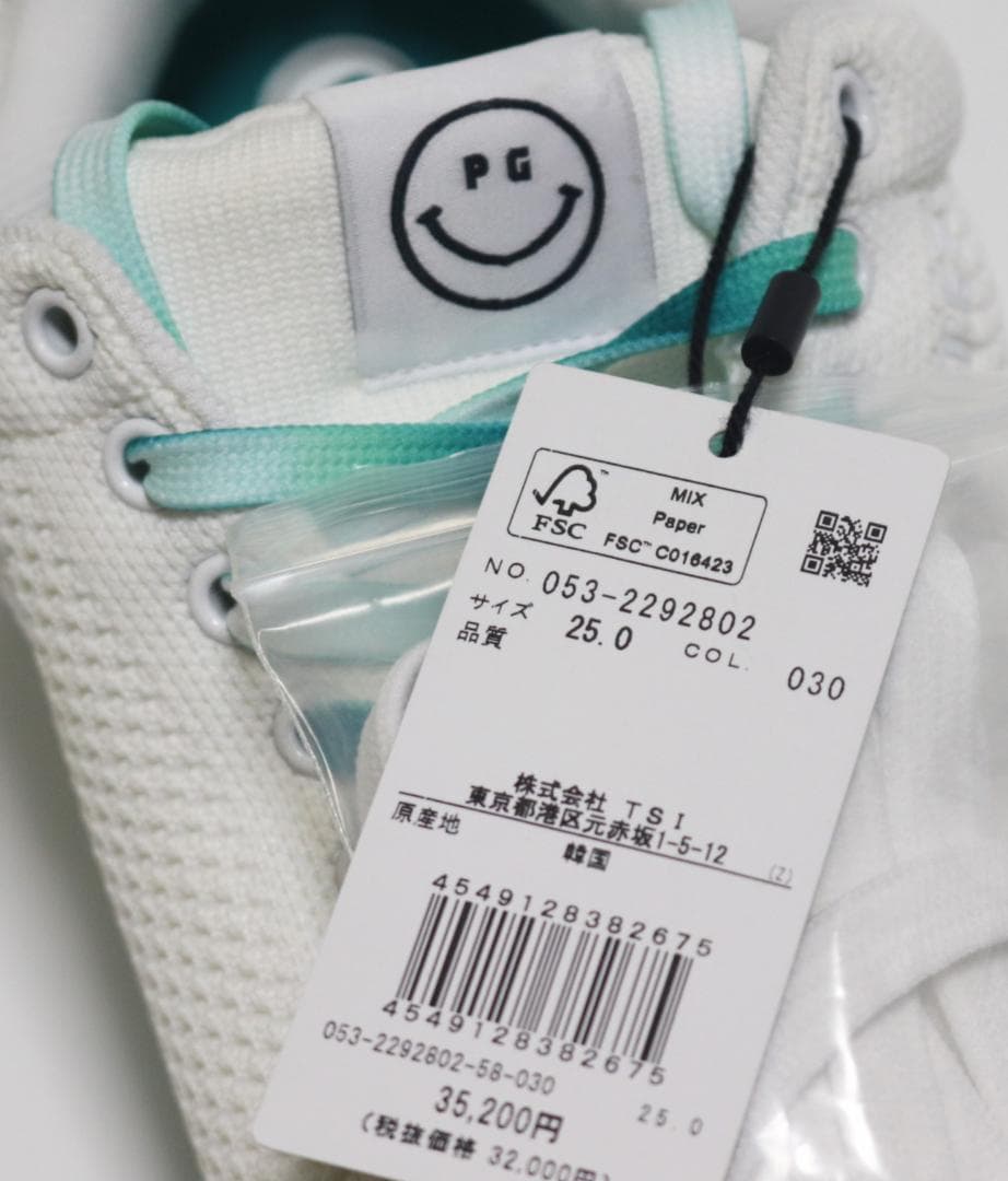 新品【パーリーゲイツ】スマイル グラデーション ゴルシューズ 25cm