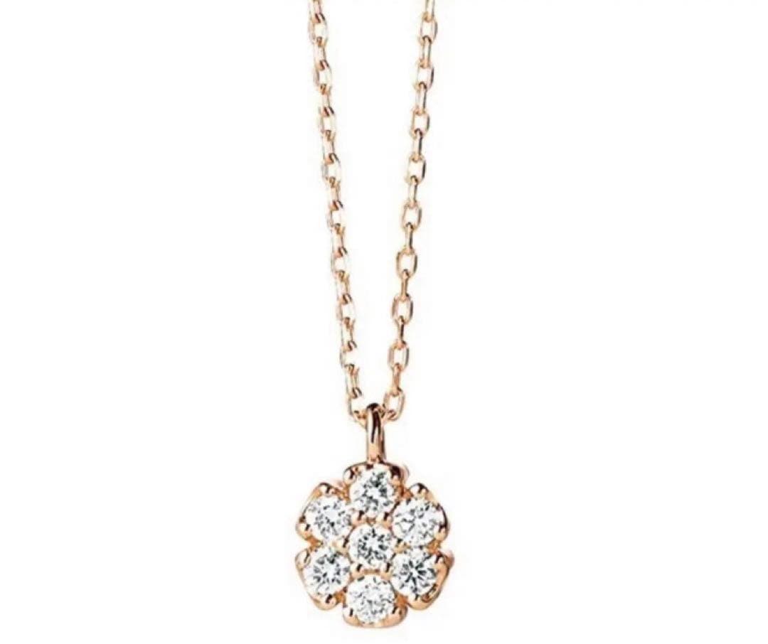 ポンテヴェキオ　K18　ダイヤリバーシブルネックレス