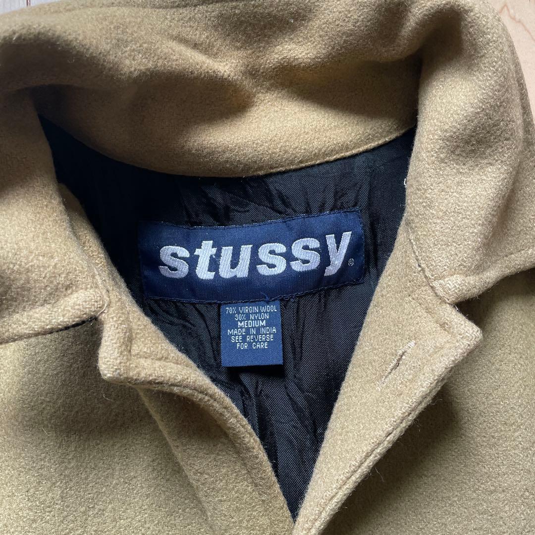 【90s】◎OLD STUSSY CPOジャケット　ウールジャケット　シャツ　M
