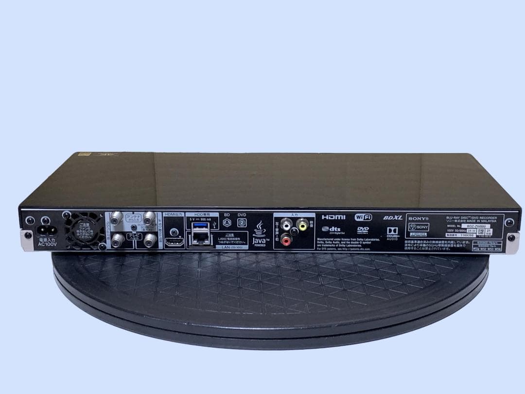 M7233 SONY ブルーレイディスクレコーダー BDZ-ZW550