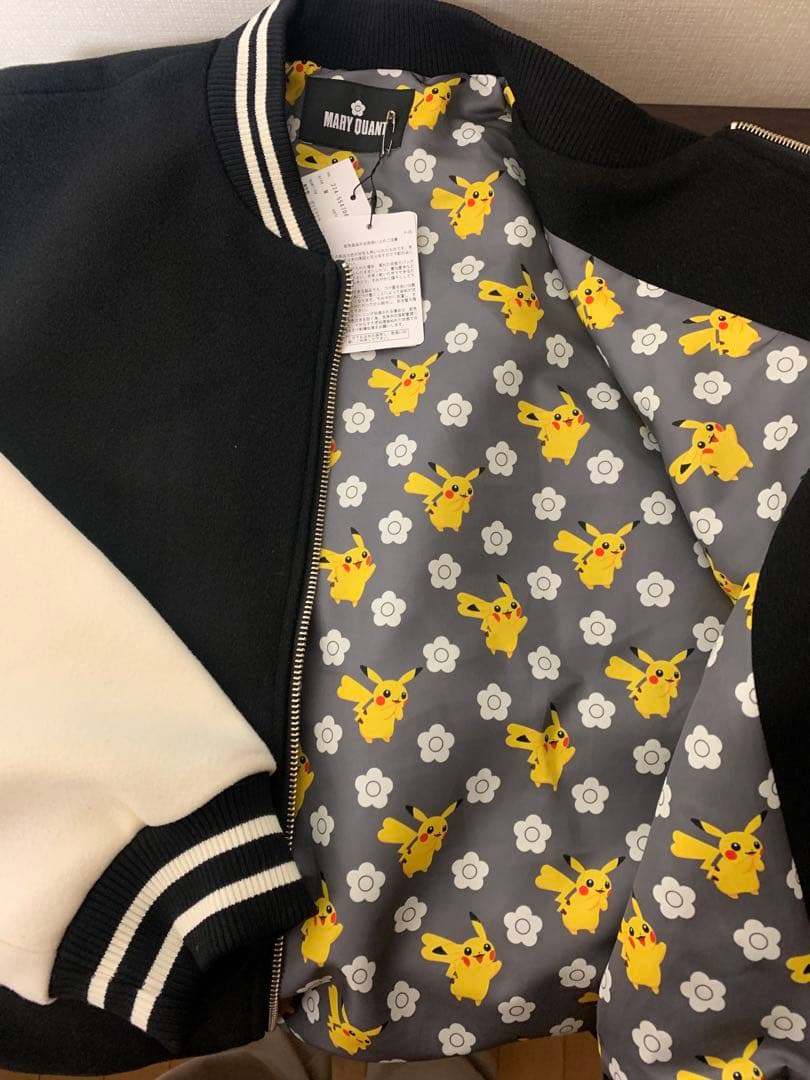 MARY QUANT マリクワ　ポケモンコラボ　ピカチュウ　スタジャン　ブルゾン